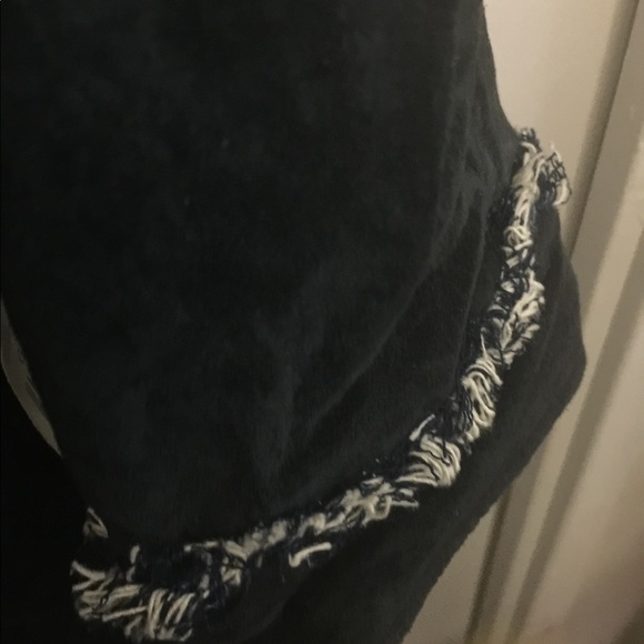 Navy Suede pantsuit - Picture 5 of 8